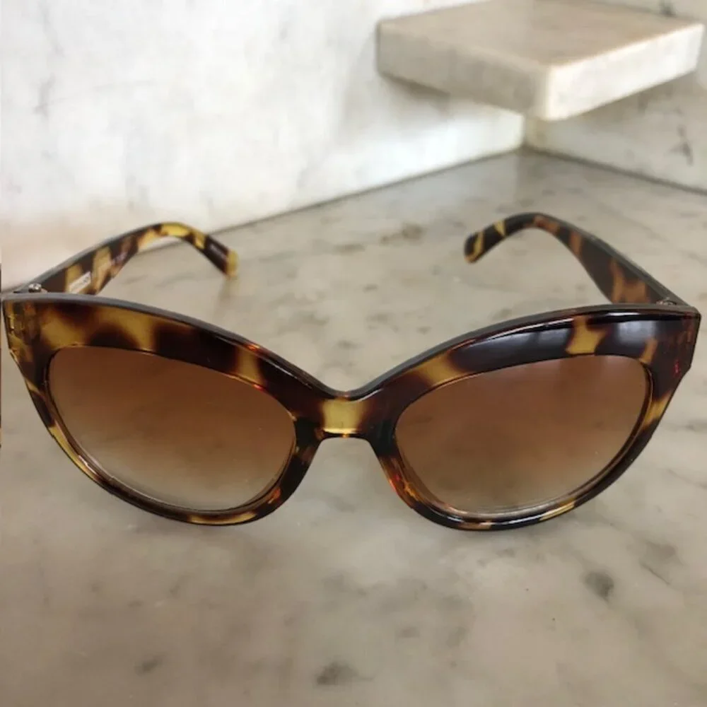 JANIE AND JACK Tortoise Cat Eye Variegated Sunglasses
